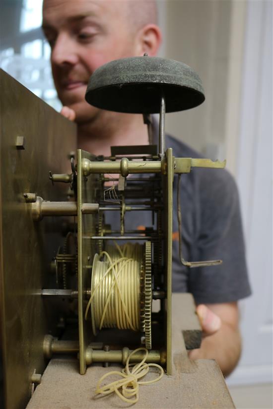 Canetty Clarke of Ditchling. A George III longcase clock, H.7ft 2in.